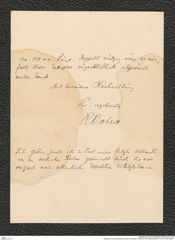 Nachlass Franz Steindachner, Brief von Robert Collett an Franz Steindachner, Inv.Nr. 84.09, Seite 4